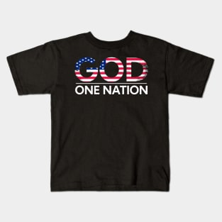 God one nation Kids T-Shirt